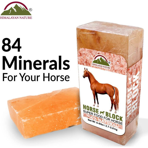 Himalayan Nature 100 Natural Himalayan Rock Salt Block, Horses & Deer 5 LBS Wayfair